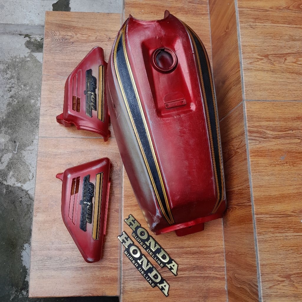 Tangki gl 100 sakateck set bok aki atau tempong sudah cat bladus