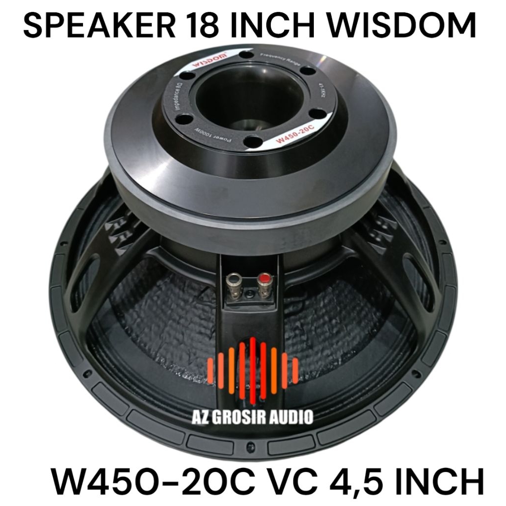 speaker 18 inch wisdom w450-20c speaker wisdom w45020c