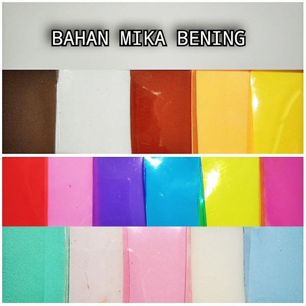 Mika Bening Transparan PREMIUM Lentur Tebal untuk Bahan Tas Sepatu Sandal dan Kerajinan Meteran