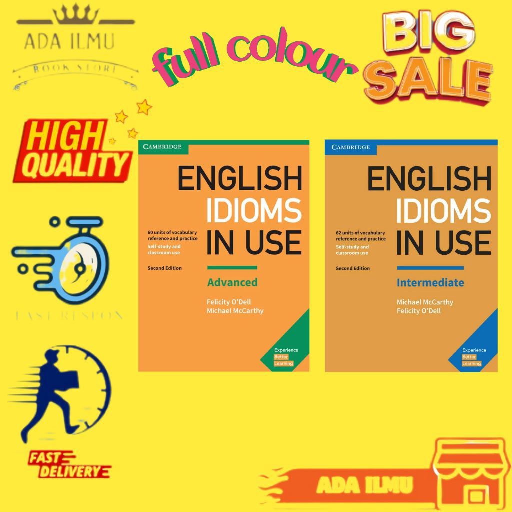Buku Belajar Bahasa Inggris Full Warna, Idiom Advanced, Idiom Intemediate