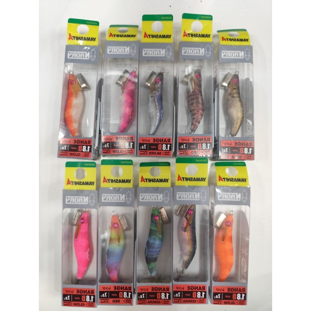 Umpan pancing cumi-cumi (squid jigs) Yamashita Naory Range Hunter.