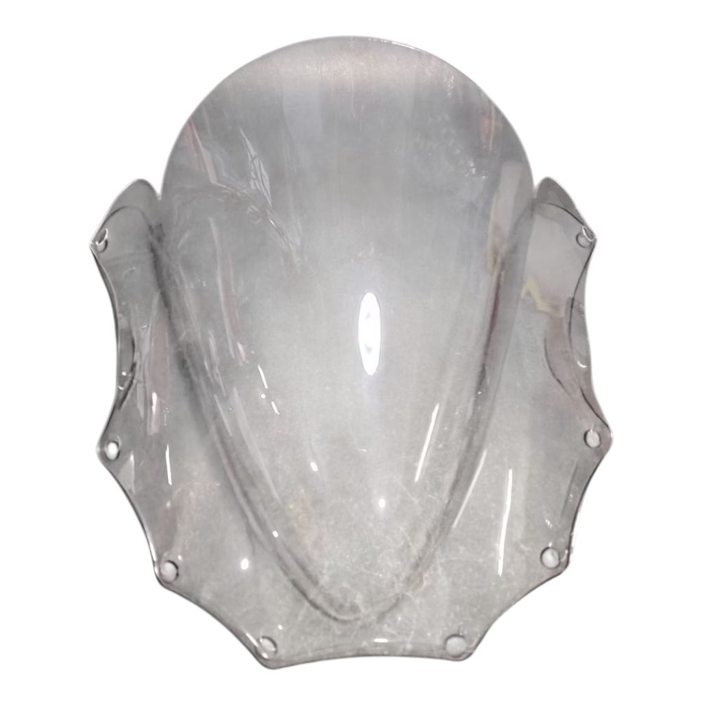 KACA MIKA AKRILIK VISOR KAWASAKI NINJA RR OLD JENONG WINDSHEILD WINGSIL DEPAN BENING PUTIH TRANSPARA
