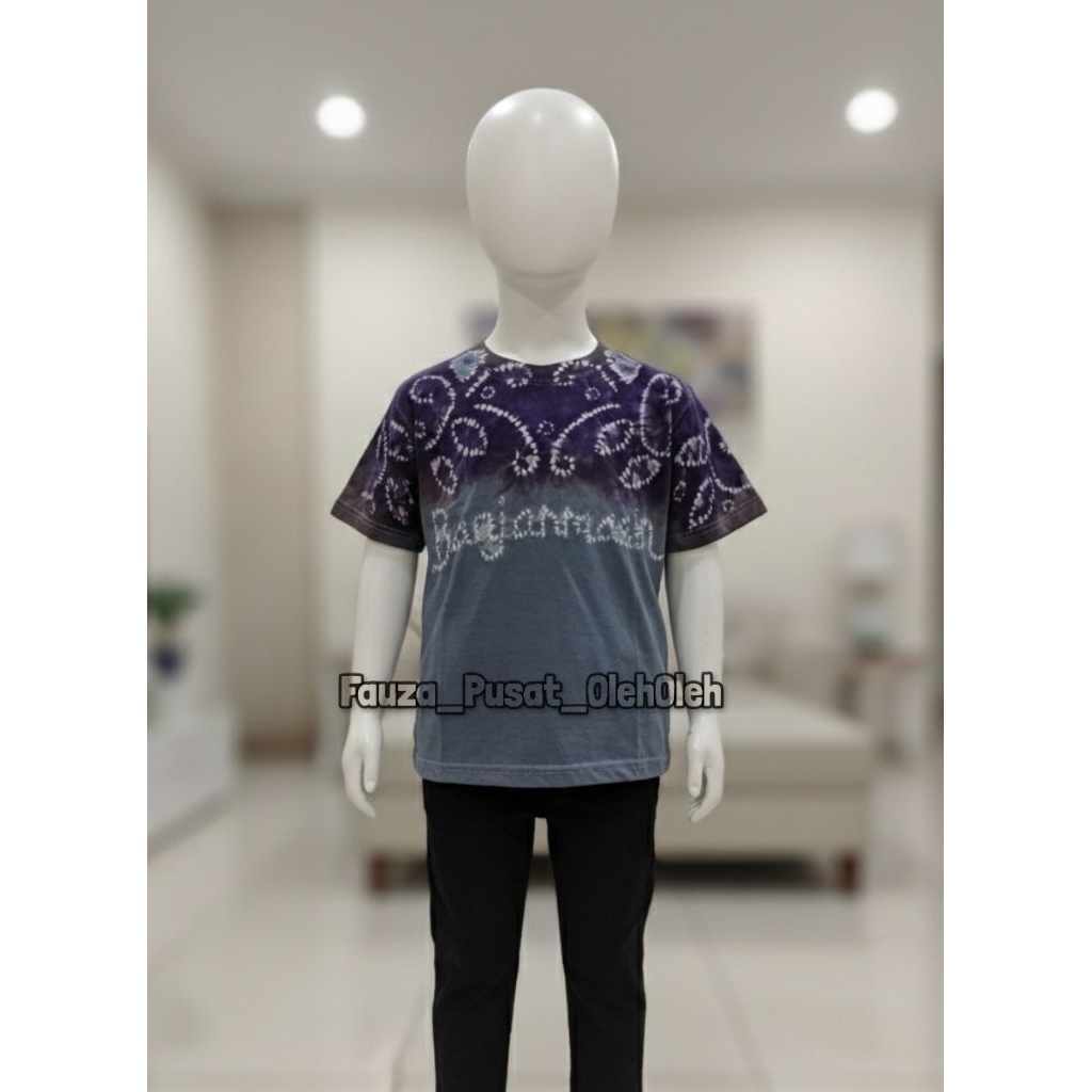BAJU SASIRANGAN ANAK BAHAN KAOS LENGAN PENDEK