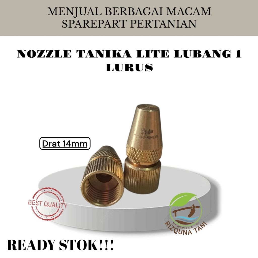 NOZZLE TANIKA LITE LUBANG 1 LURUS | NOZZLE TANIKA LITE| NOZZLE LUBANG 1 LURUS