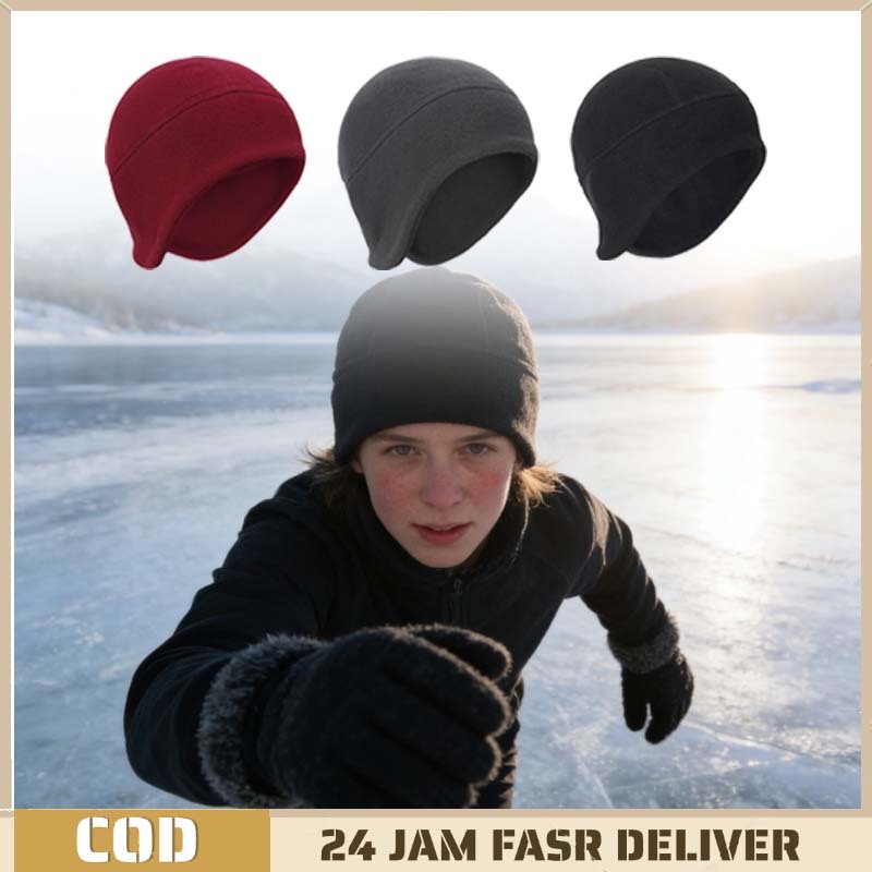 topi Kupluk Pria Keren Helmet Liner topi Kupluk Pria Keren Earflap Cap  Motoran Mendaki Gunung Hikin