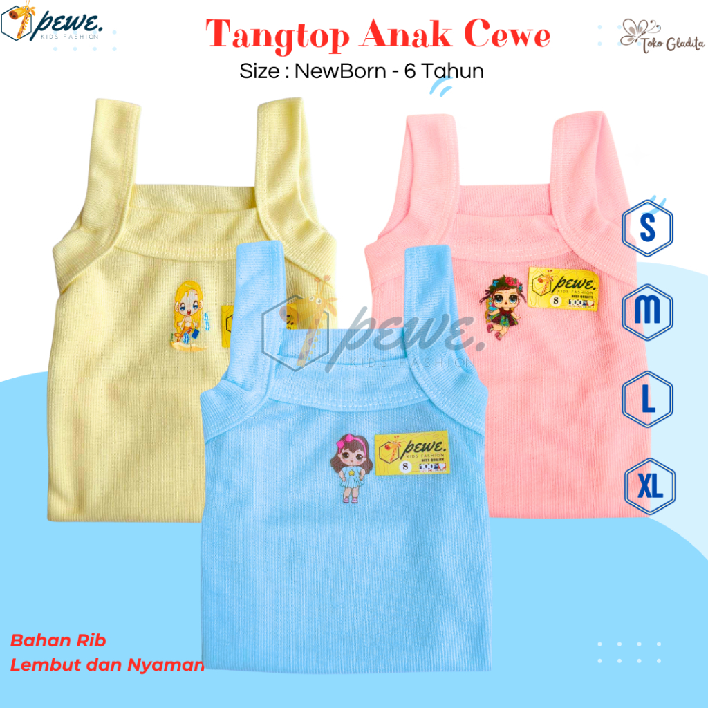 12PCS Kaos Dalam Anak Perempuan isi- Kaos Dalam Anak Perempuan Warna- Dalaman Kaos Untuk Anak Peremp