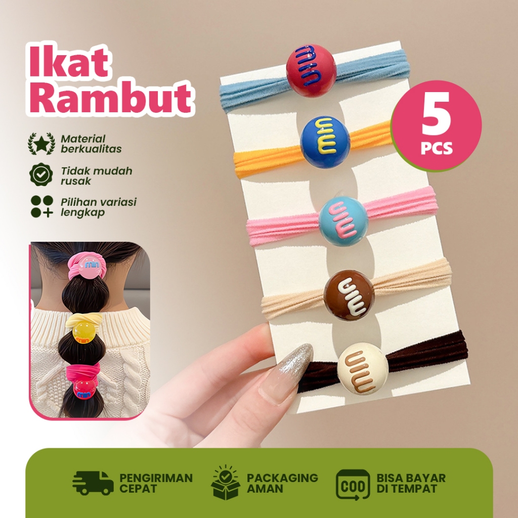 5 PCS Ikat Rambut Anak Perempuan Lucu-Ikat Rambut 1 Set Anak Perempuan