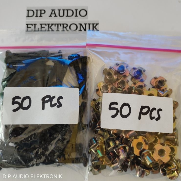 50pcs baut speaker m6 5cm baut cakar baut speaker