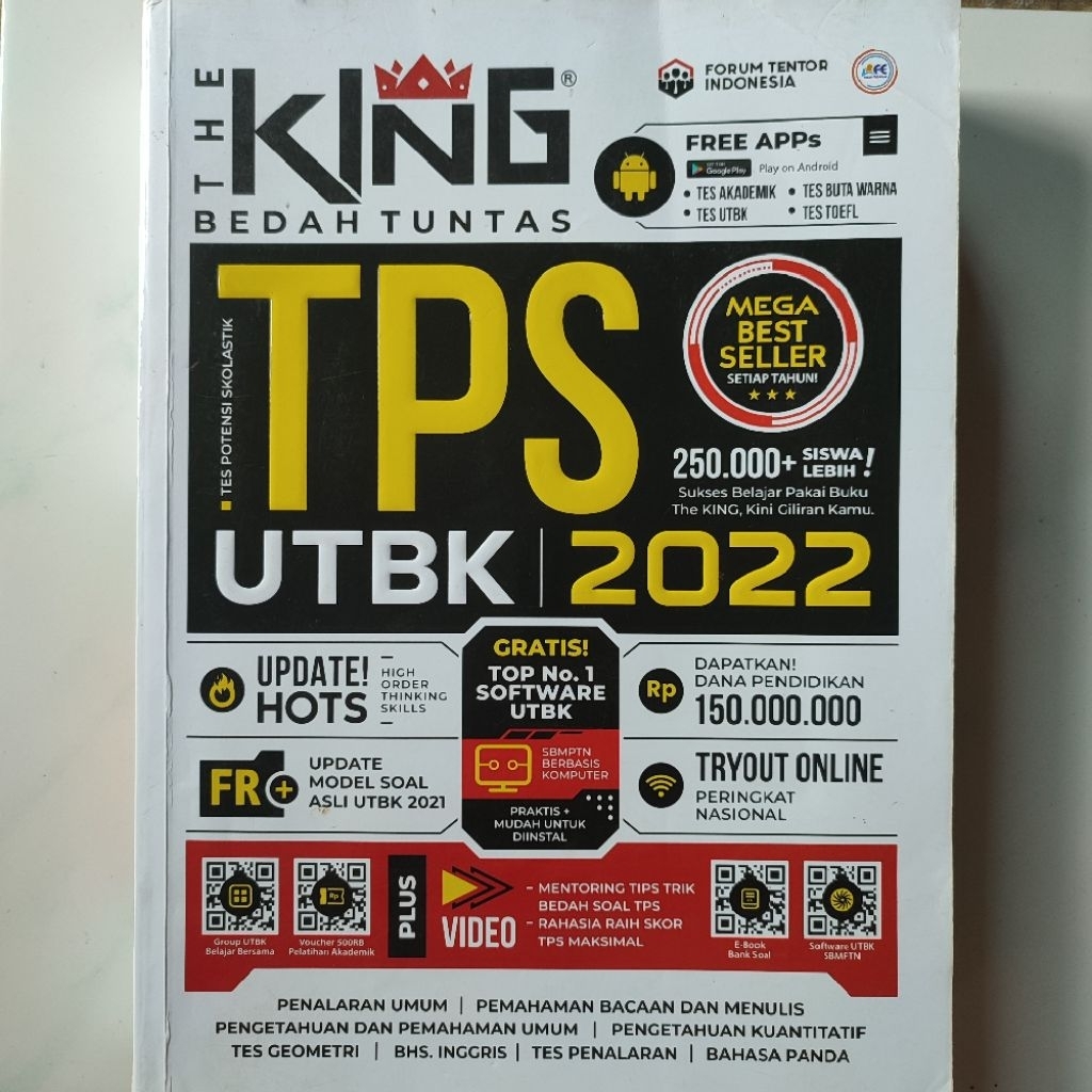Buku Wangsit The King UTBK 2022 preloved