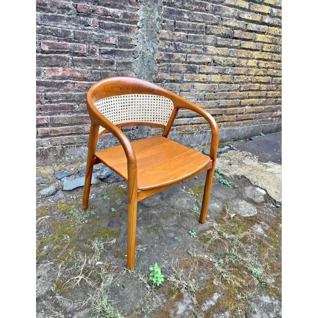 Kursi Makan Rotan Jati Kursi Cafe&resto Rotan Jati Kursi Makan Selly Rotan Jati