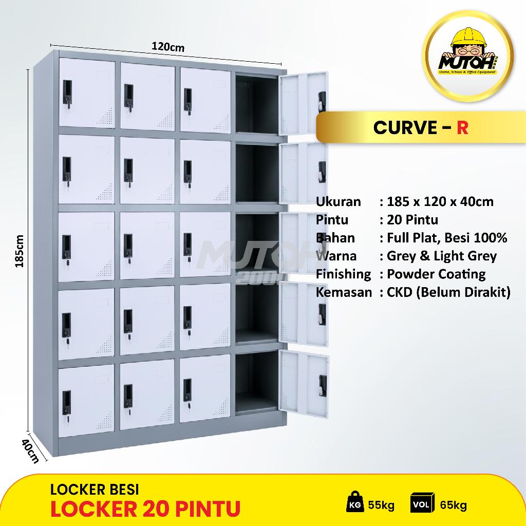 Loker besi 20 pintu | lemari locker besi 20 pintu MUTOH2000