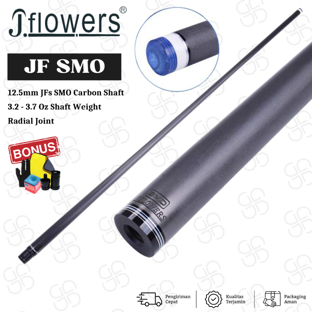 JFlowers SMO Radial Uniloc Carbon Shaft | Shaft Billiard Carbon - Ryto Billiard