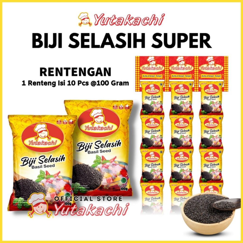 Biji Selasih Yutakachi 100gram