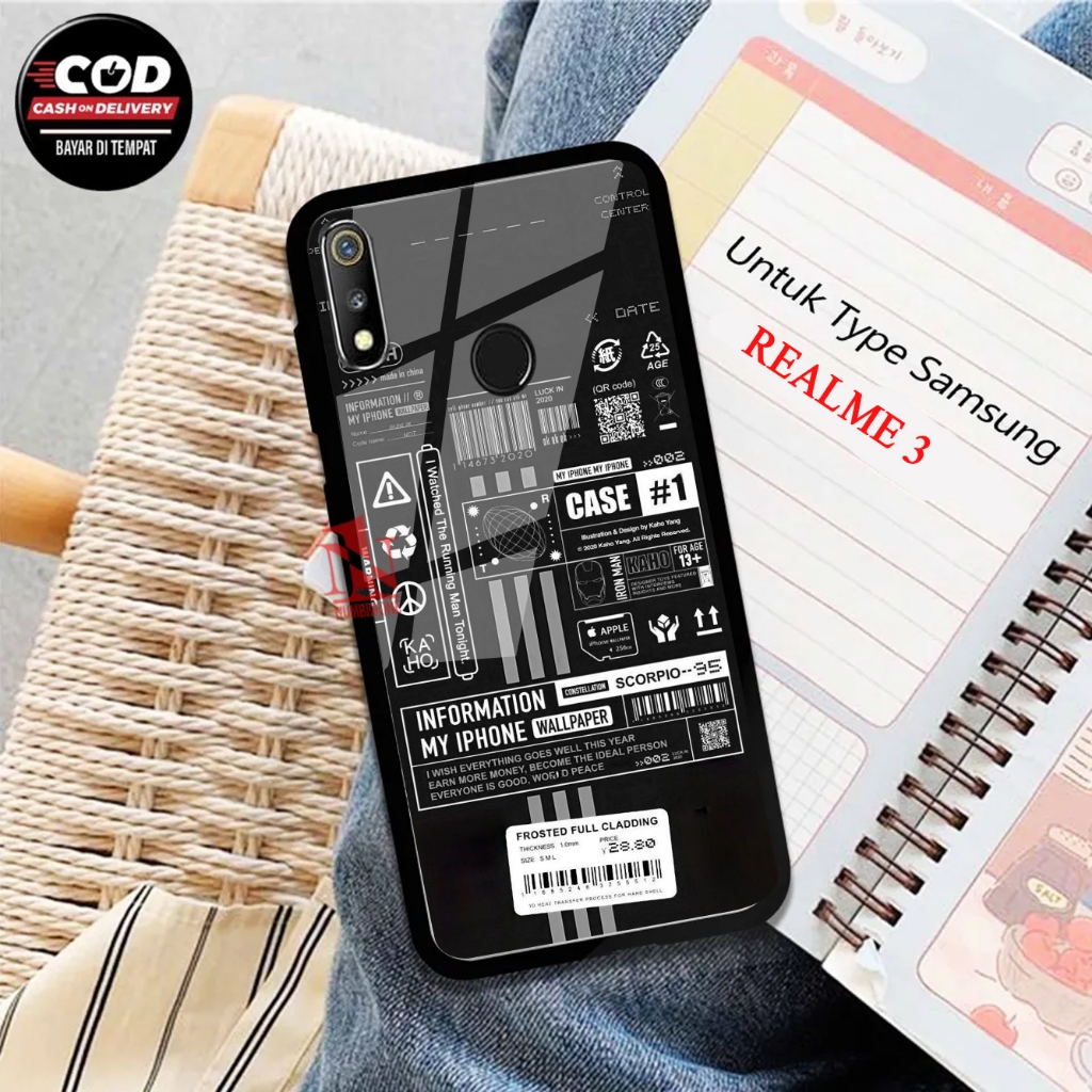 Casing Case Hp Realme 3 [ MOTIF AESTHETIC ] Aneka casing, case hp custom case, case aesthetic case m
