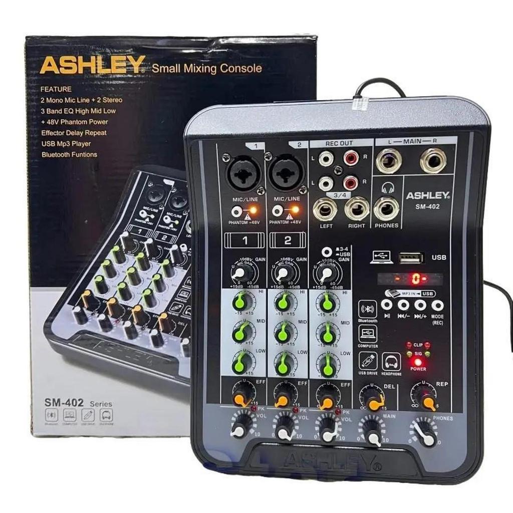 MIXER ASHLEY SM402 ORIGINAL SMALL ANALOG MIXER 4 CHANNEL