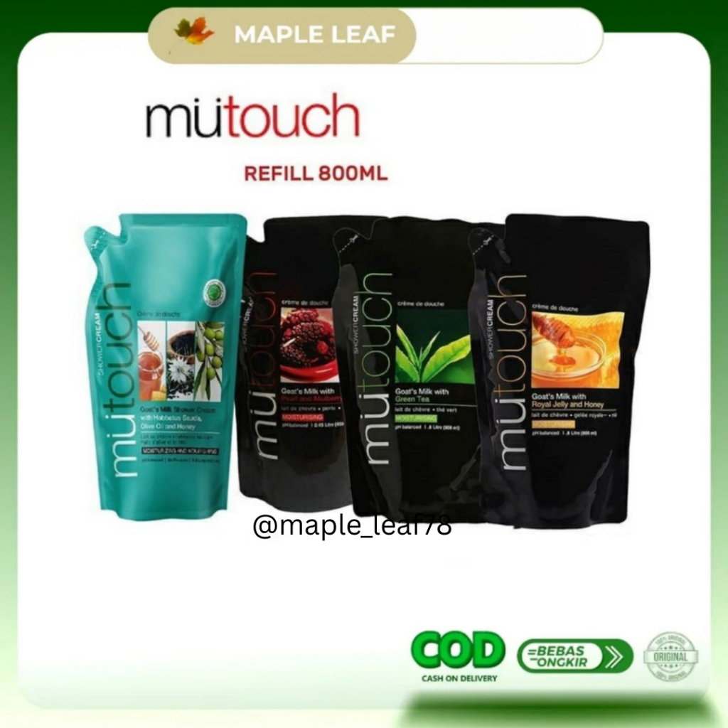 Mutouch Goat's Milk Shower Cream Refill 800ml