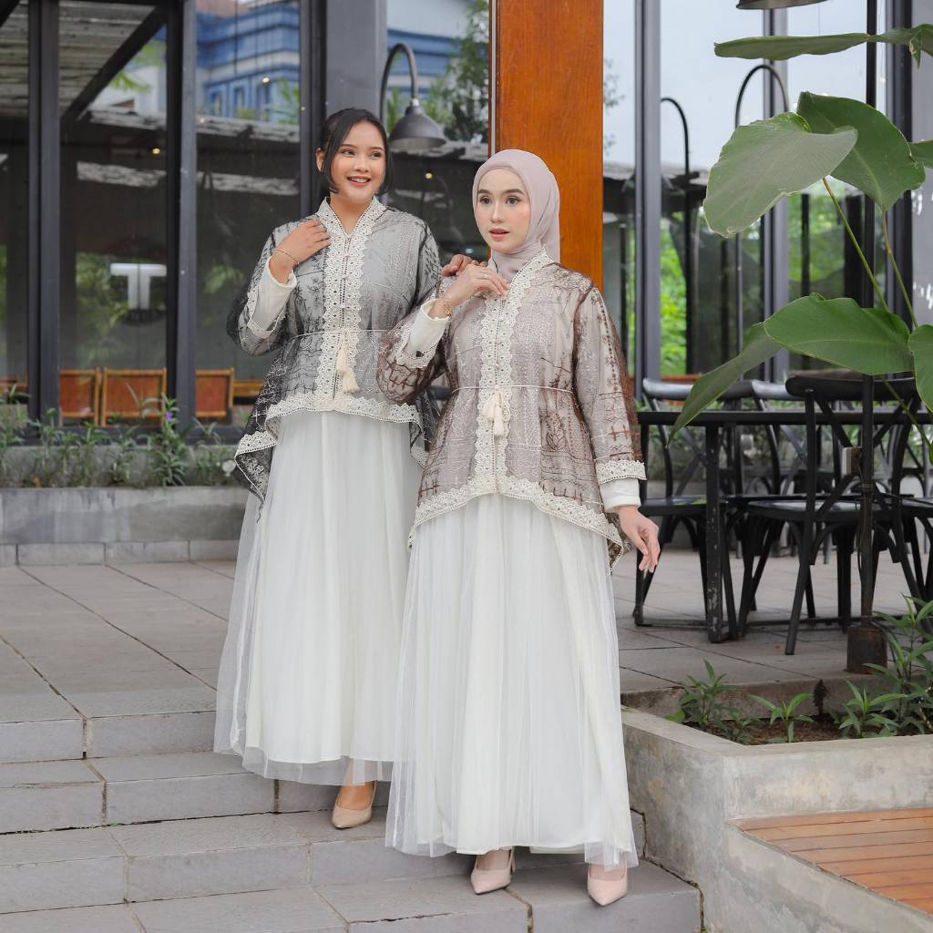 Benang Raja Gamis Brokat Velora Premium