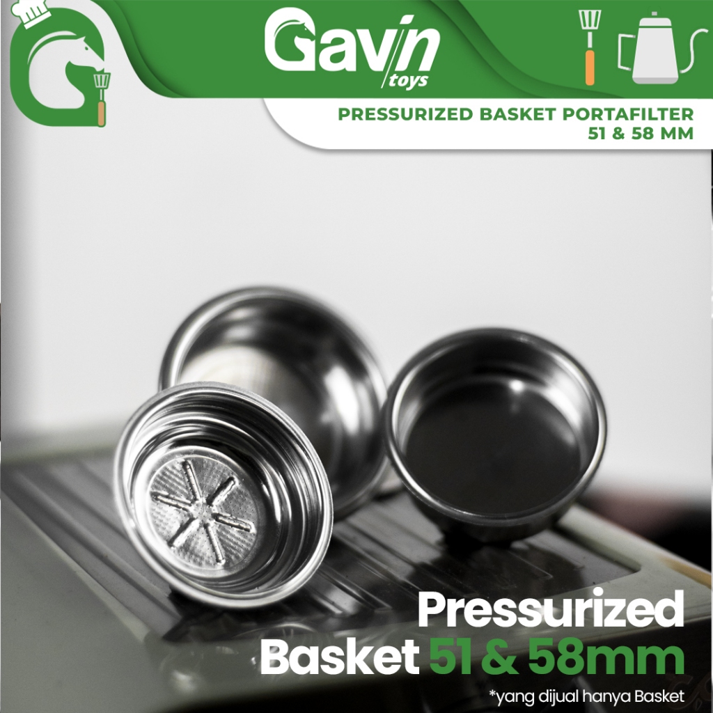 Filter Basket Portafilter Basket Pressurized 1 Cup 2 Cup Delonghi Kurps 51mm 58mm