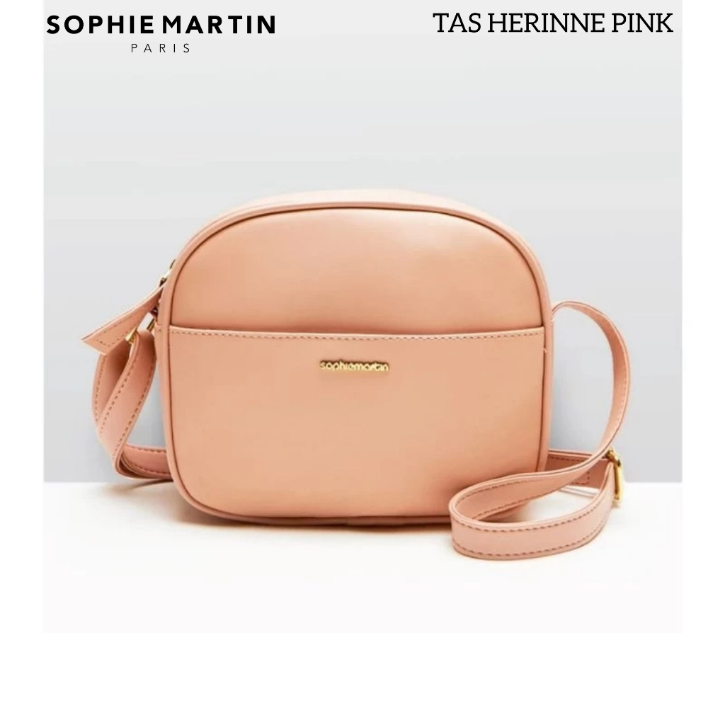 TAS HERINNE PINK SOPHIE MARTIN PARIS PROMO TAS SELEMPANG WANITA BAG