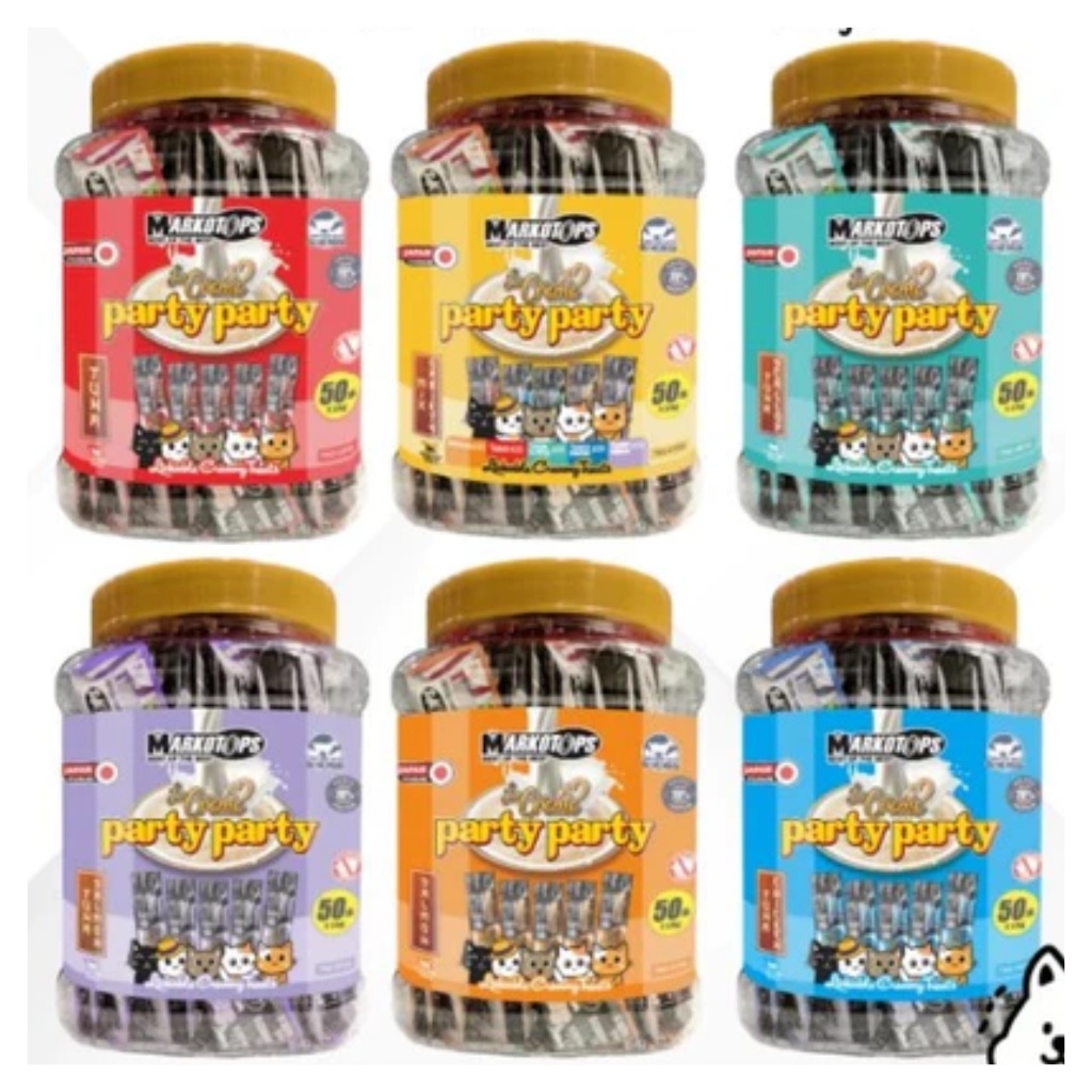 Snack Kucing Markotop Markotops Creamy Toples 50 pcs La Creme Party Party Cemilan Liquid