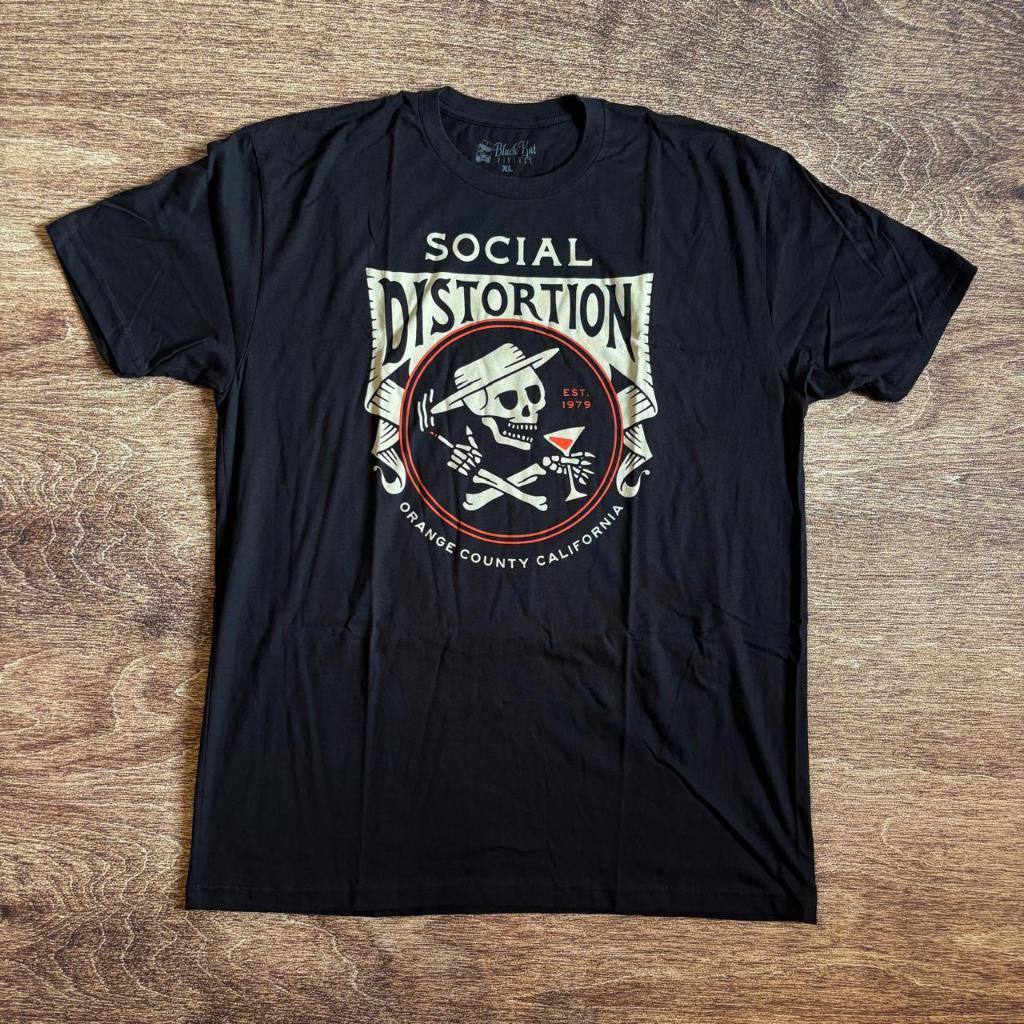 KAOS BAND OFFICIAL SOCIAL DISTORTION - SKELLY CREST DATEBACK 2024 ORIGINAL MERCHANDISE
