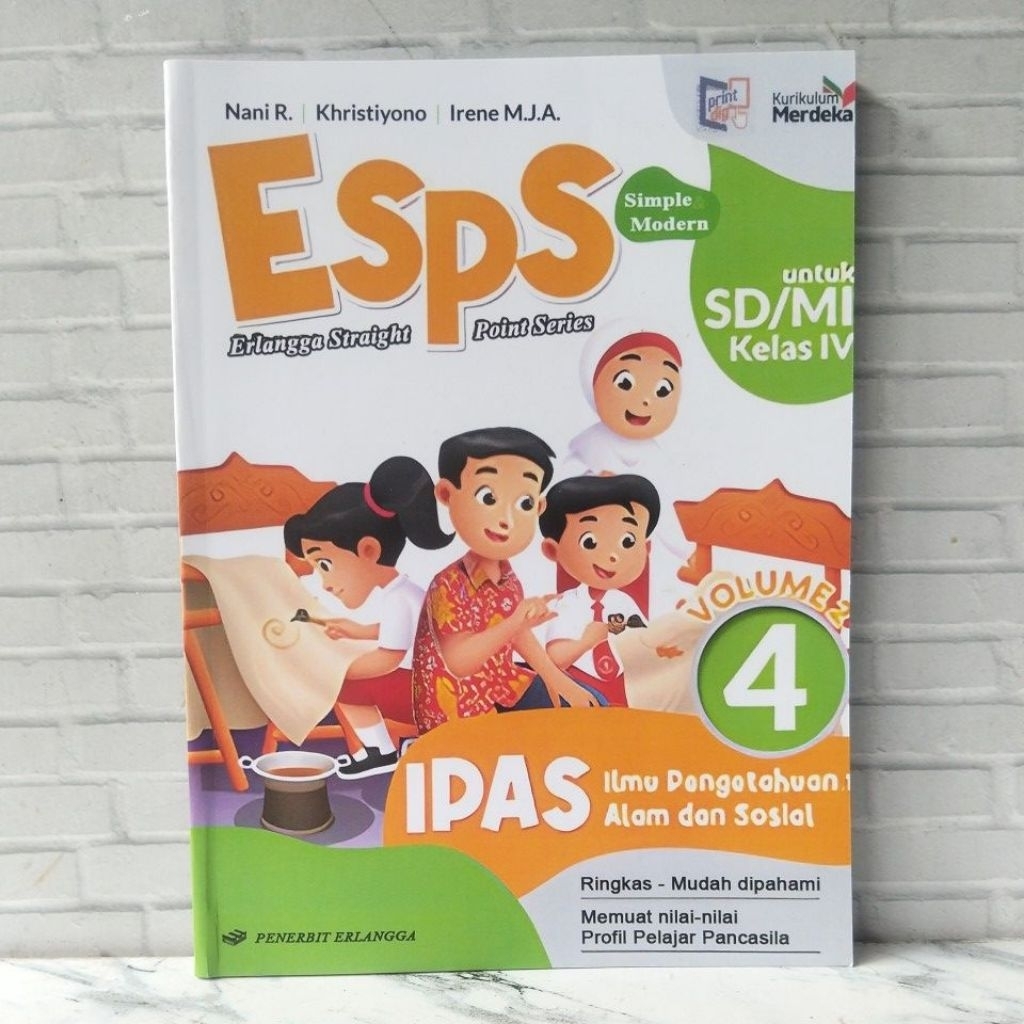 buku baru Esps Ipas kelas 4 SD