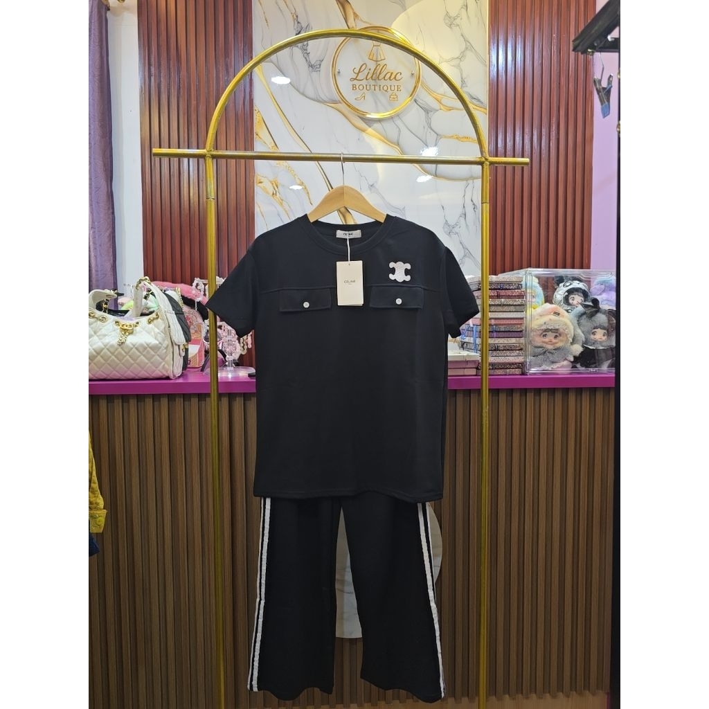 ONE SET CELINE LENGAN PENDEK IMPORT