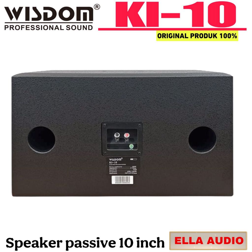 Wisdom KI10 Speaker Pasif 10′ Inch Karaoke Ki10 KI-10