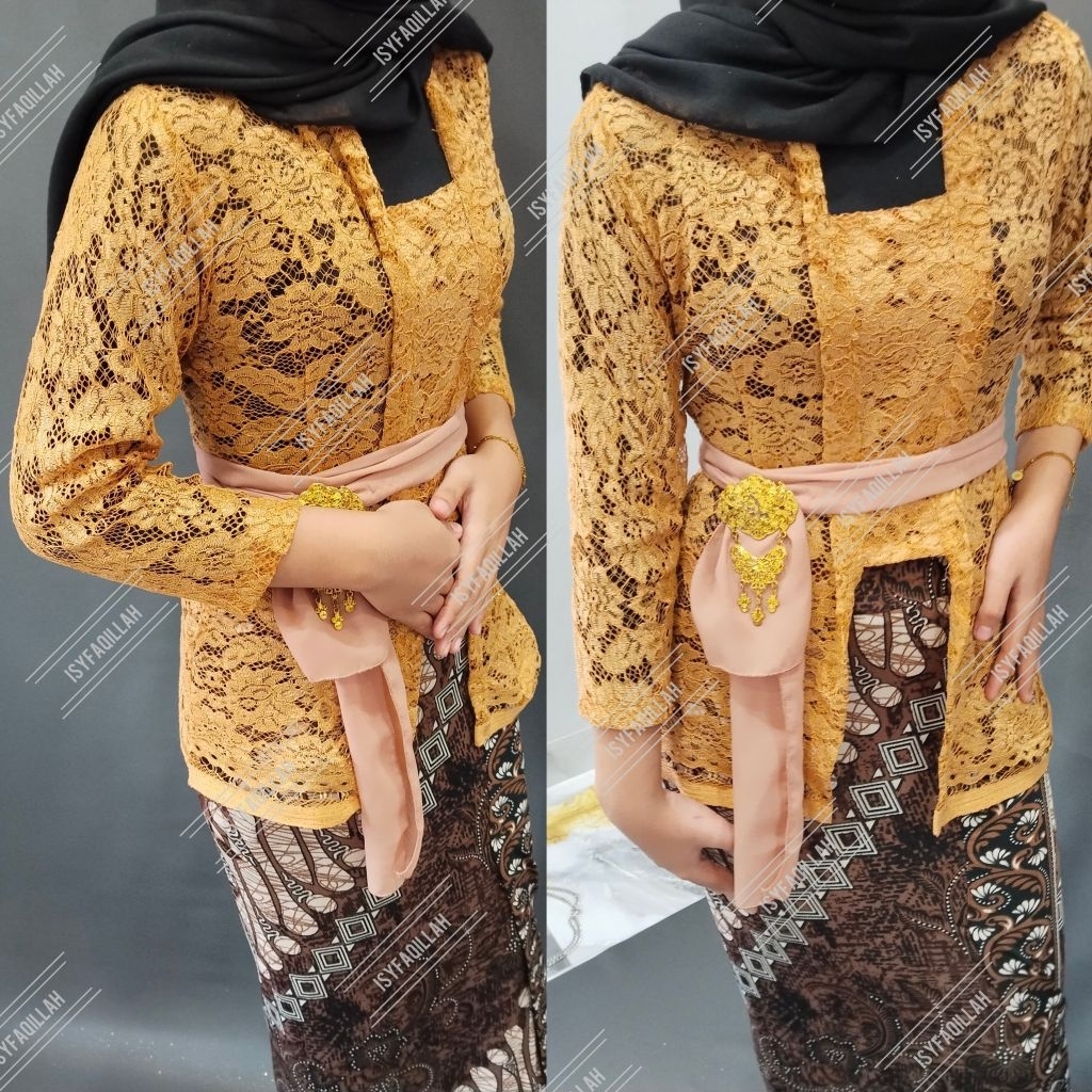 Kebaya Brokat Bali Sofia / kebaya modern / Kebaya Kutu Baru Modern lengan panjang