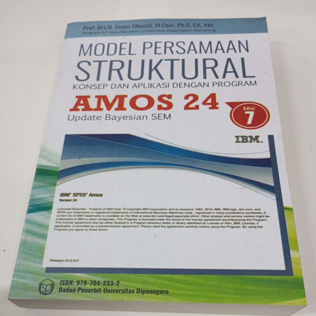 MODE PERSAMAAN STRUKTURAL AMOS 24 EDISI 7