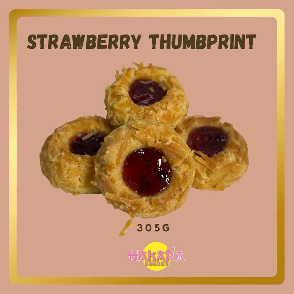 Strawberry thumbprint.