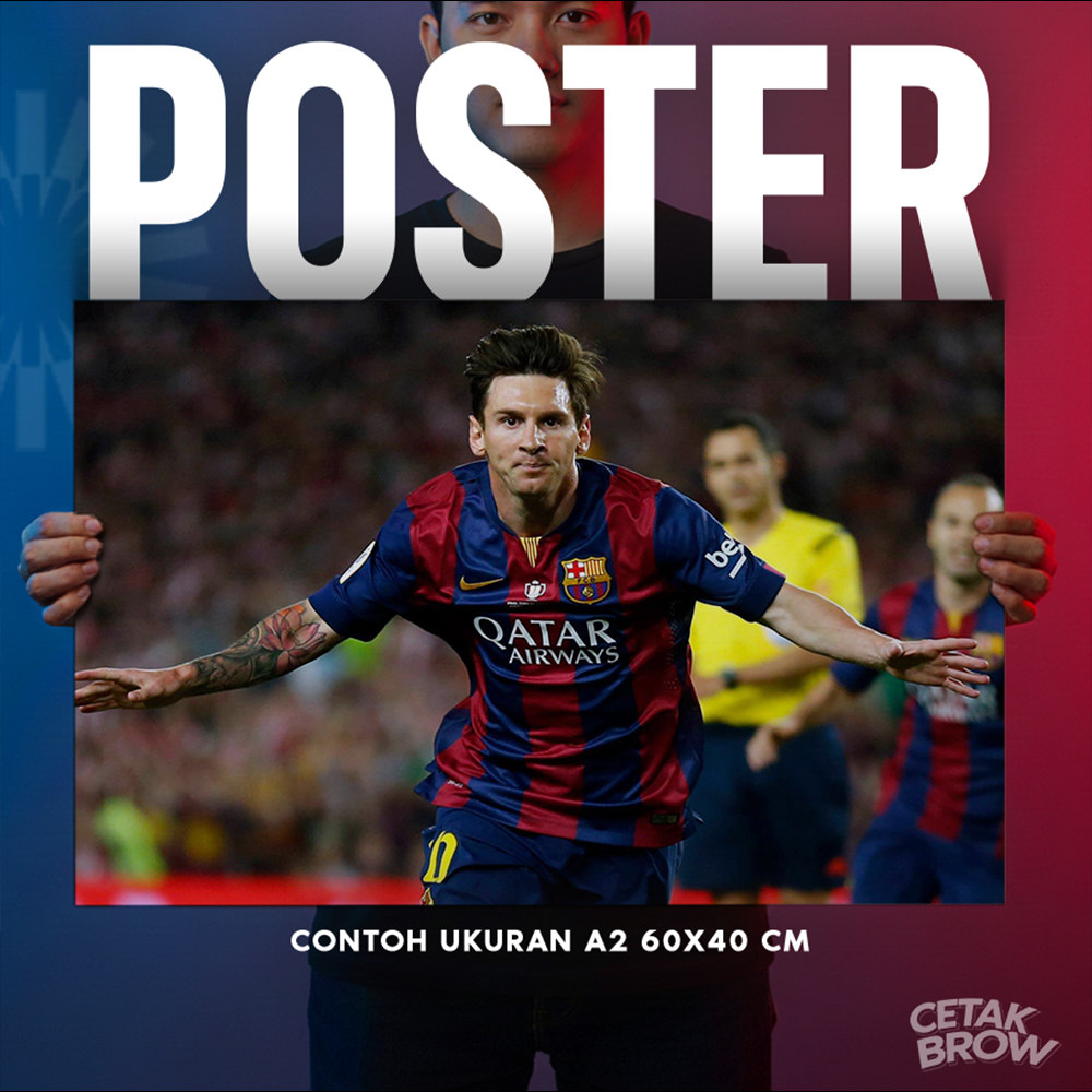 Lionel Messi Poster Artpaper Bisa Custom Hiasan Dinding Cowo Pemain Sepak Bola Legend THE GOAT