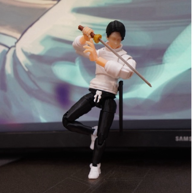 Action Figure Yuta Okkotsu Culling Game Jujutsu Kaisen Dummy 13 Full Artikulasi + Sepatu Magnet