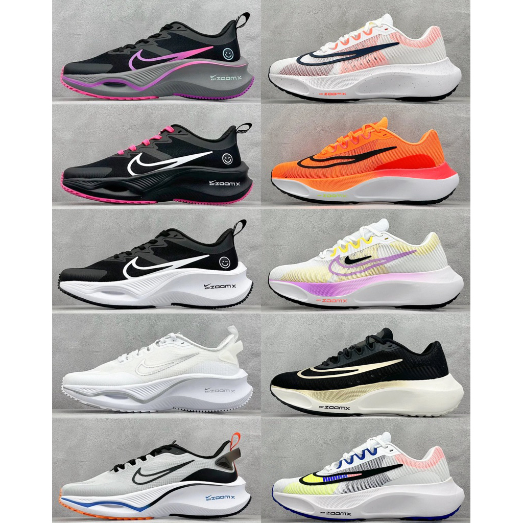 Sepatu Running Sneakera Wanita Zoomx Smile fly Black Pink