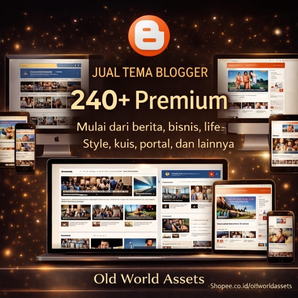 TEMPLATE TEMA BLOGGER BLOGSPOT DETIK KOMPAS HIPWEE JALANTIKUS TRIBUN DLL FULL BONUS DIGITAL MARKETIN