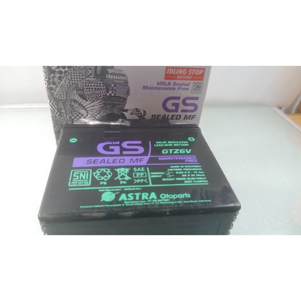 AKI GS ASTRA OTOPART GTZ6V aki kering aki GS pcx nmax aerox aki GS