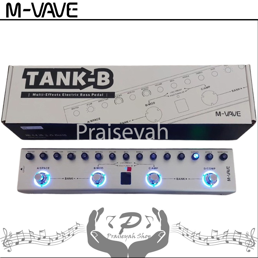 Effect Bass M-Vave Tank - B Multi Effects Bass