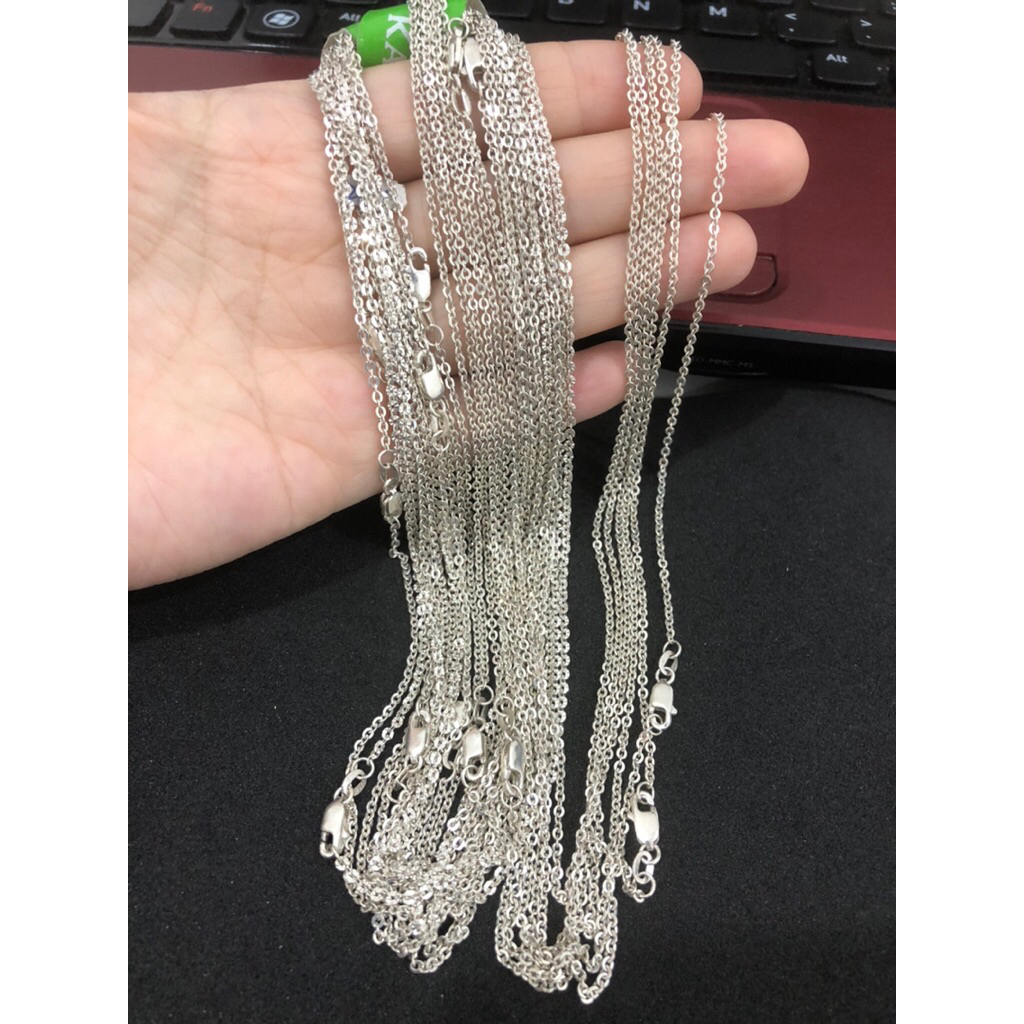 Asia Silver - Kalung Holo Laki Perempuan Perak Asli Silver Kadar 925