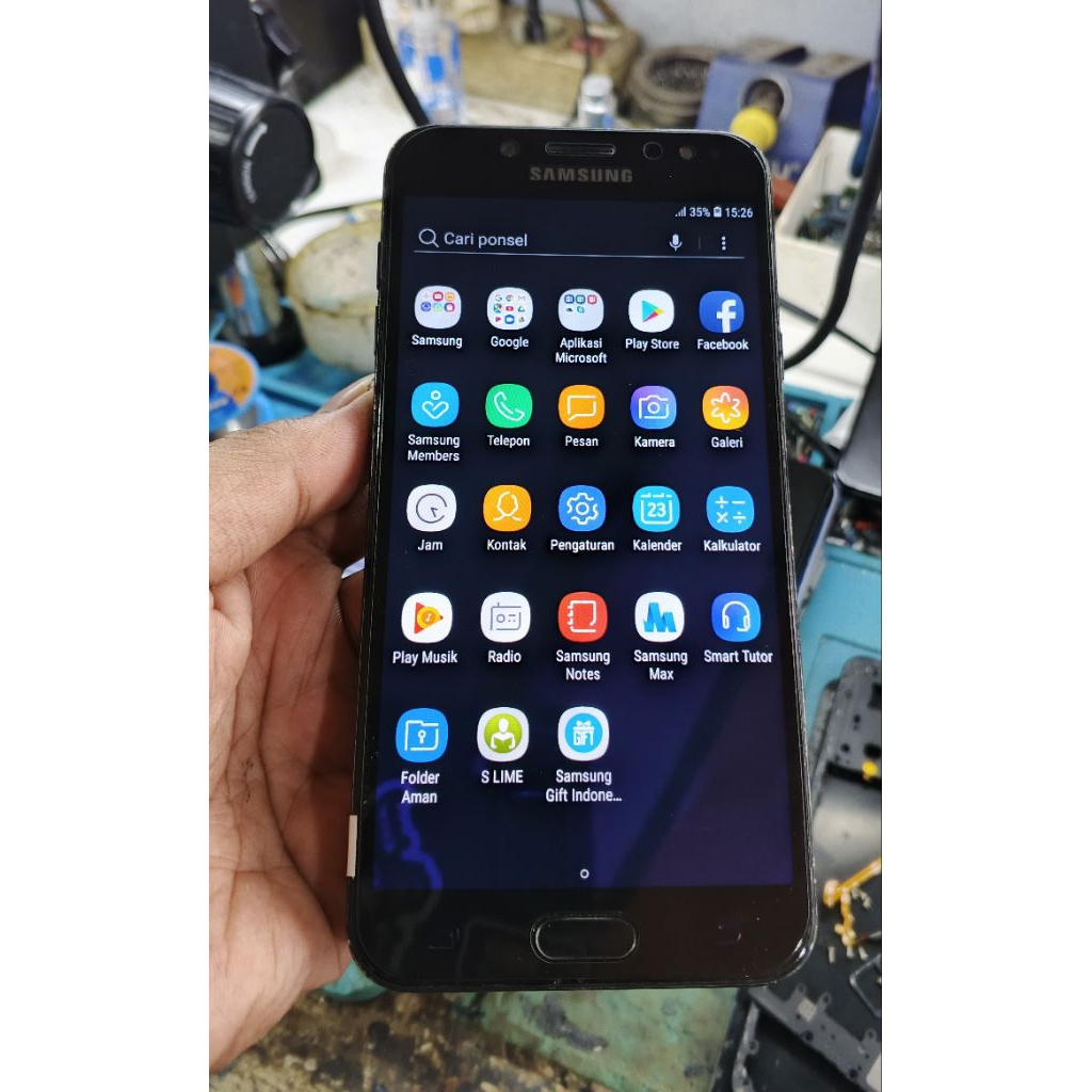 SAMSUNG J7+ RAM 4/32GB HP NORMAL SIAP PAKAI