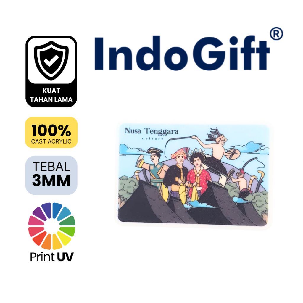 IndoGift Magnet Kulkas Tipe 02 Labuan Bajo Souvenir Tempelan Kulkas Dekorasi Rumah Hiasan Aesthetic