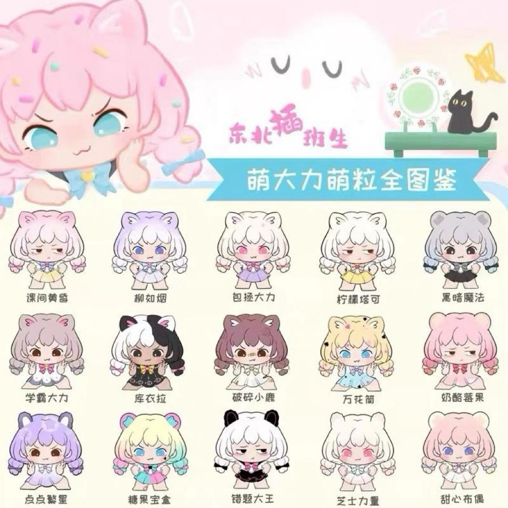 BLINDBAG FIGUR MENGDANA DongBeiChaBanSheng Series 1bag isi 4pcs