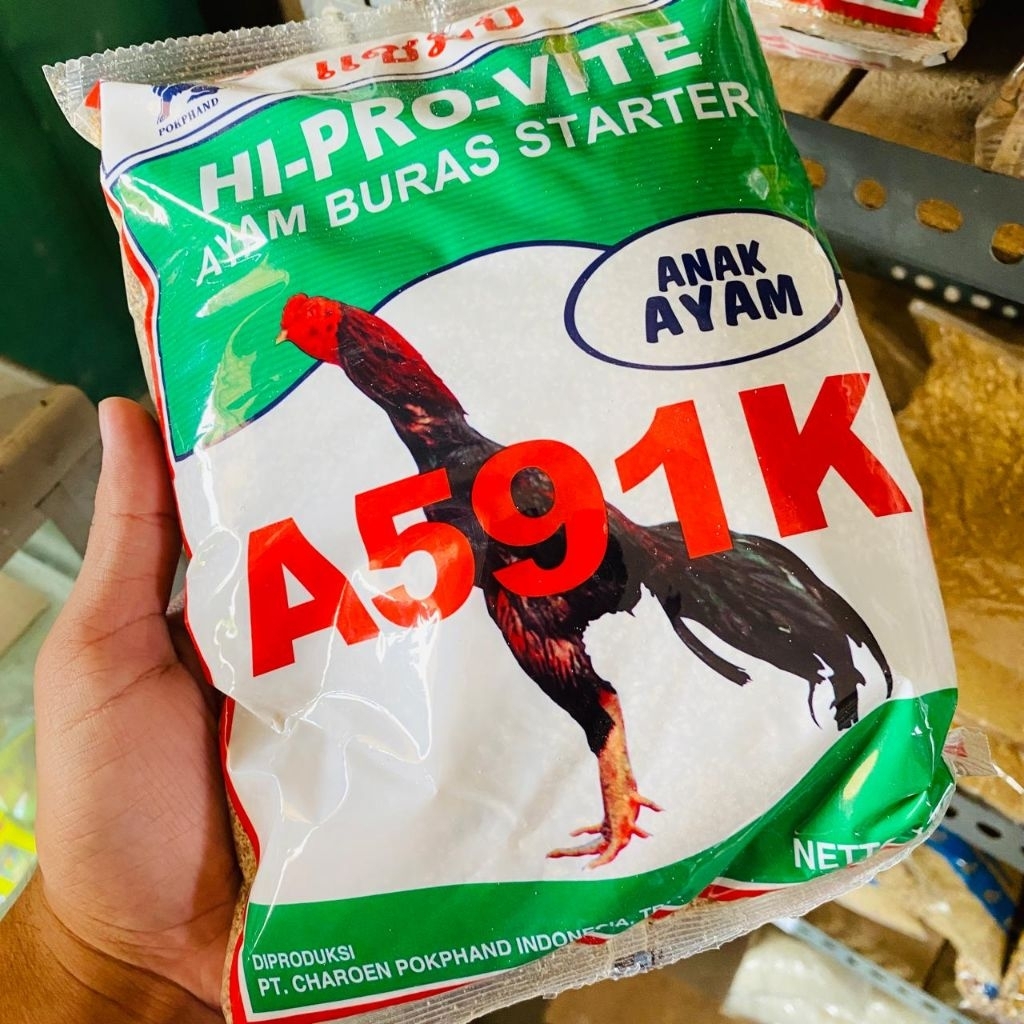 Pakan Ayam Bangkok A591K Hi-Pro-Vite Pokphand 1Kg
