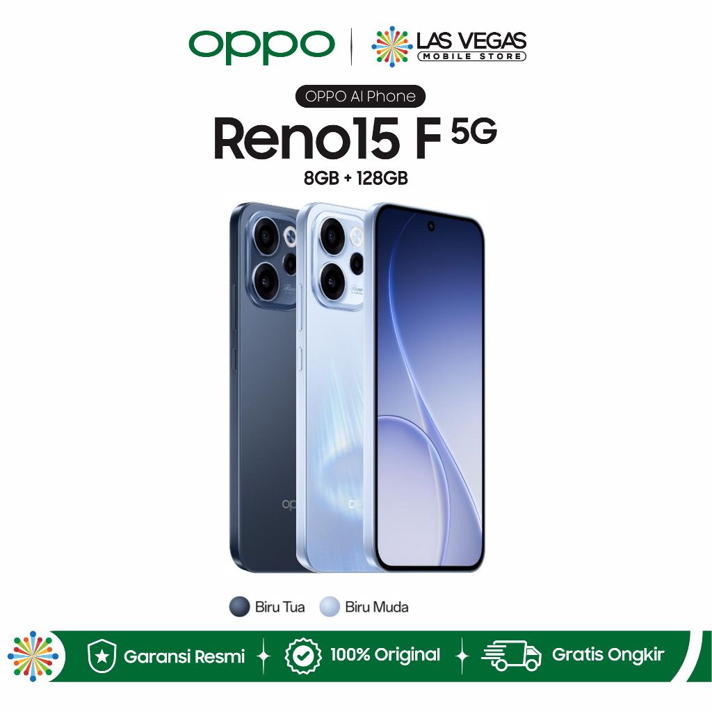 OPPO Reno15 F 5G 8/128GB Garansi Resmi