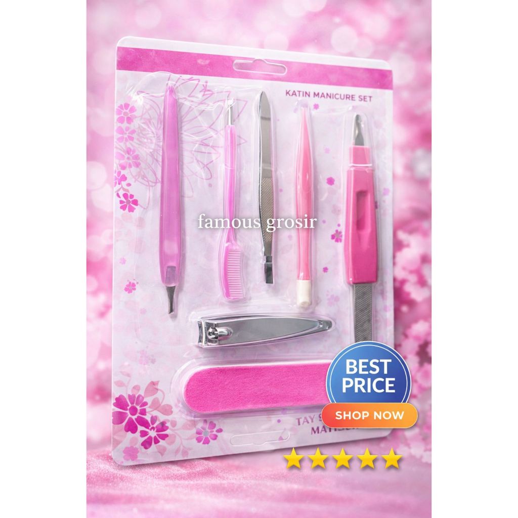 Menicure Pedicure Set 7in1 Alat Perawatan Kuku
