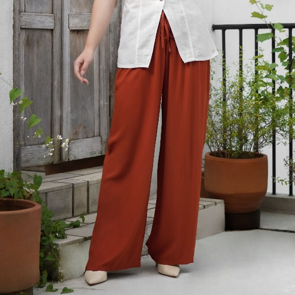 Momelca Kalya Daily Pants - Celana Kulot Rayon  Wanita