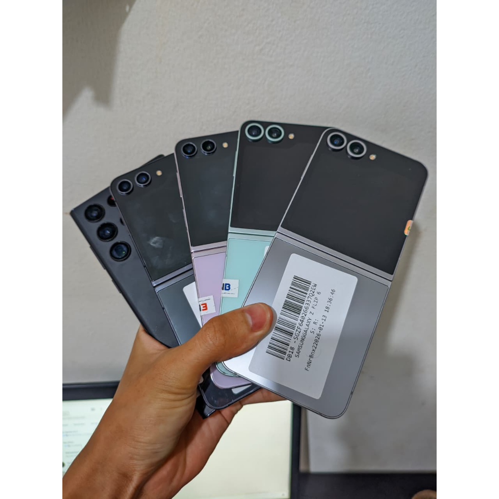 Handpone Hp Samsung Z Flip 5 6 Ram 12 512/256  8 512/256 SEIN Ada Minus Second Seken Murah bergarans