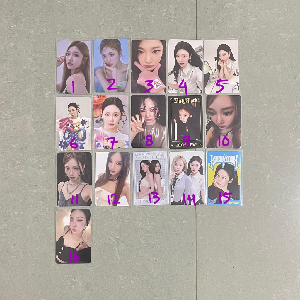 photocard pc official NINGNING AESPA