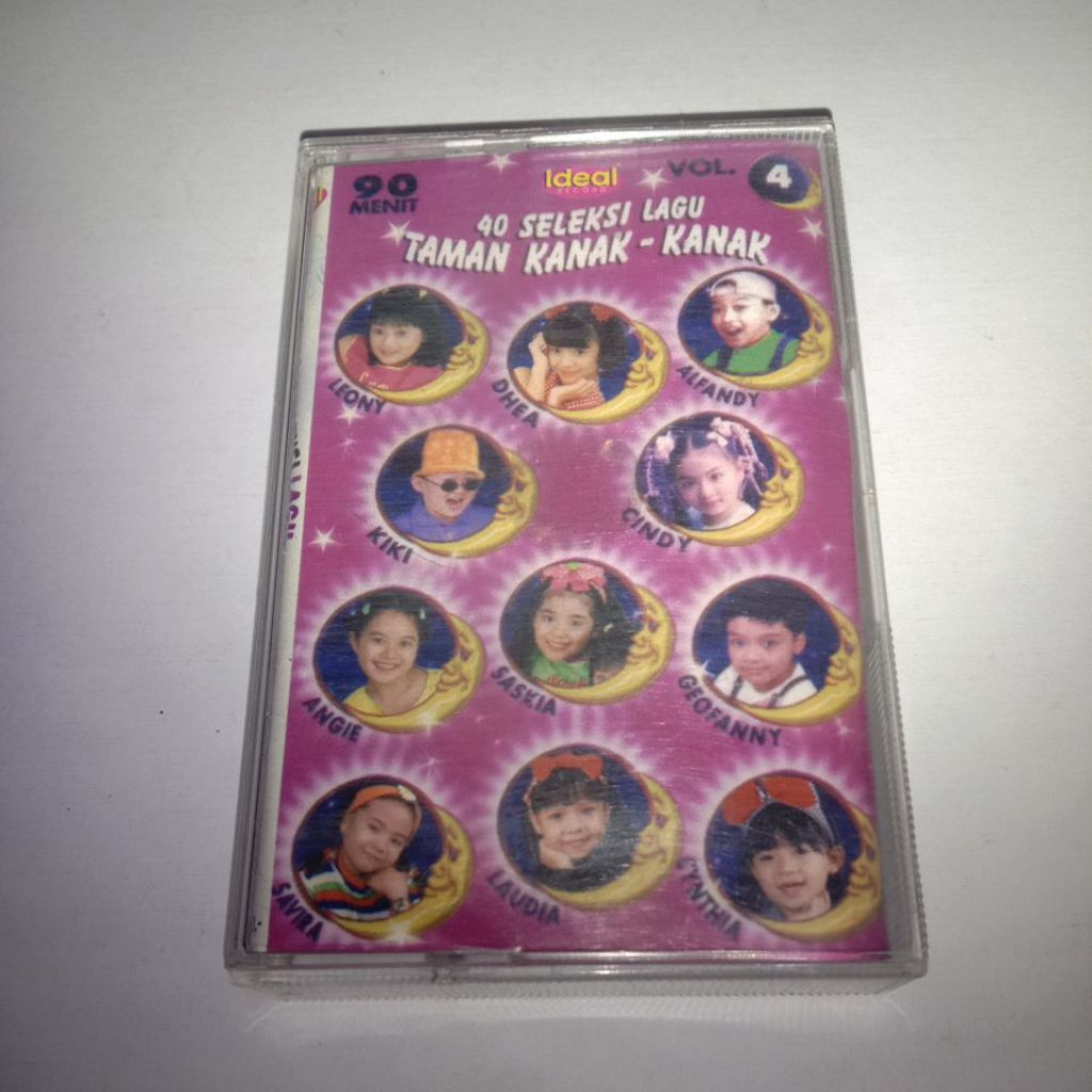Kaset Kompilasi lagu anak 40 Seleksi Lagu Taman Kanak Kanak Vol 04
