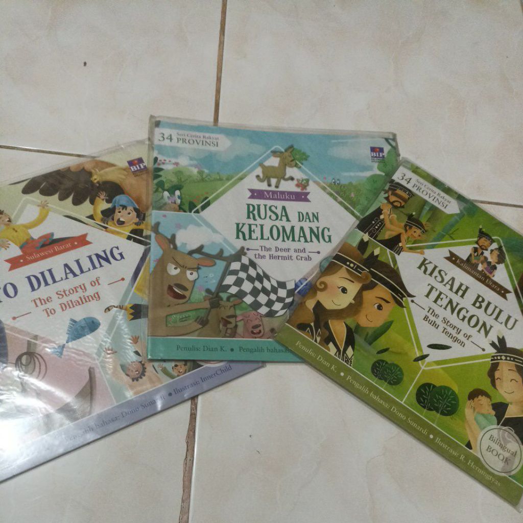 Original SERI CERITA RAKYAT 34 PROVINSI. Bilingual BOOK