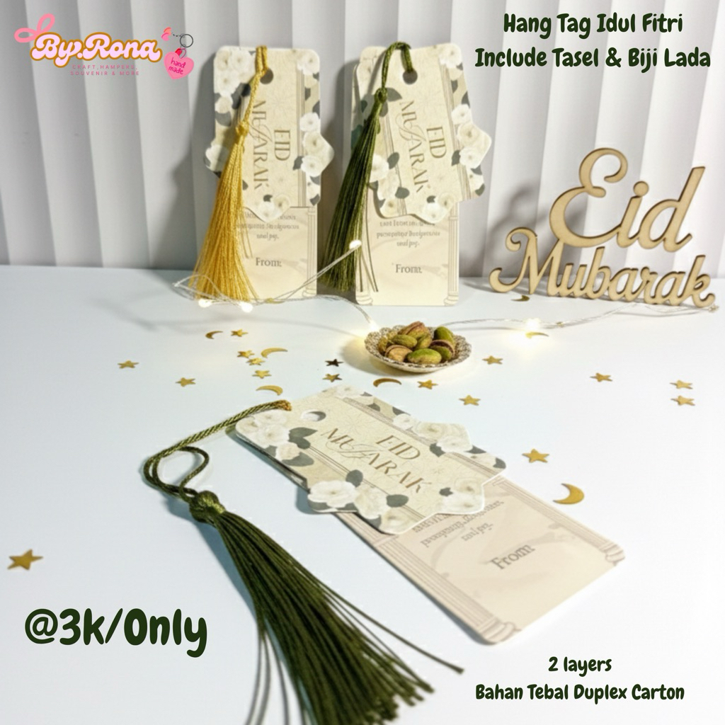 Hang Tag hampers lebaran | Hang Tag eid | Gantungan Hampers parcel lebaran